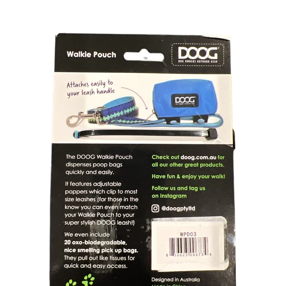 Doog Walkie Pouch Blue Sz x-small